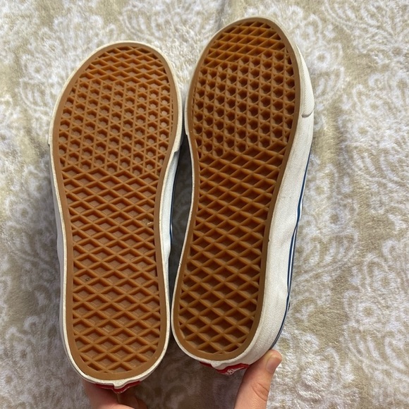 Blue Slip On Vans - Picture 3 of 4